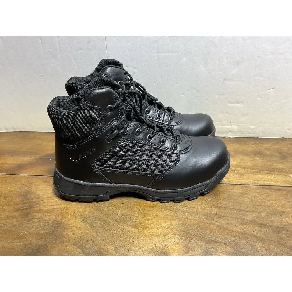 Bates Tactical Boots Mens Size 7.5 Extra Wide Black Side Zip Safety Toe E03164